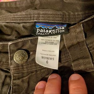 EUC Patagonia Stand-Up Pants Women’s Size 6 Olive Organic Cotton
